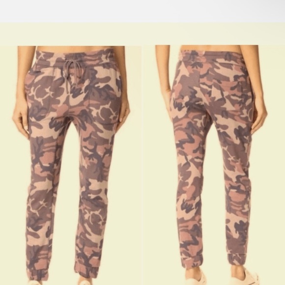 Free People Intimately Free Maroon Sand Combo Camouflage Joggers - Picture 5 of 5